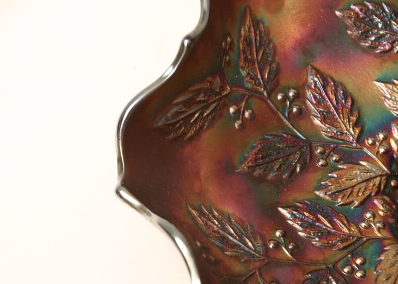 昭和レトロ/CARNIVALGLASS/カーニバルグラス/indianglass/オーバル/パ