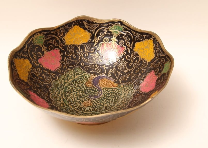 レトロ/真鍮/絵皿/金属製/インド/黒/彫刻/飾り皿/皿/模様 レトロ/真鍮/絵皿/金属製/インド/黒/彫刻/飾り皿/皿/模様