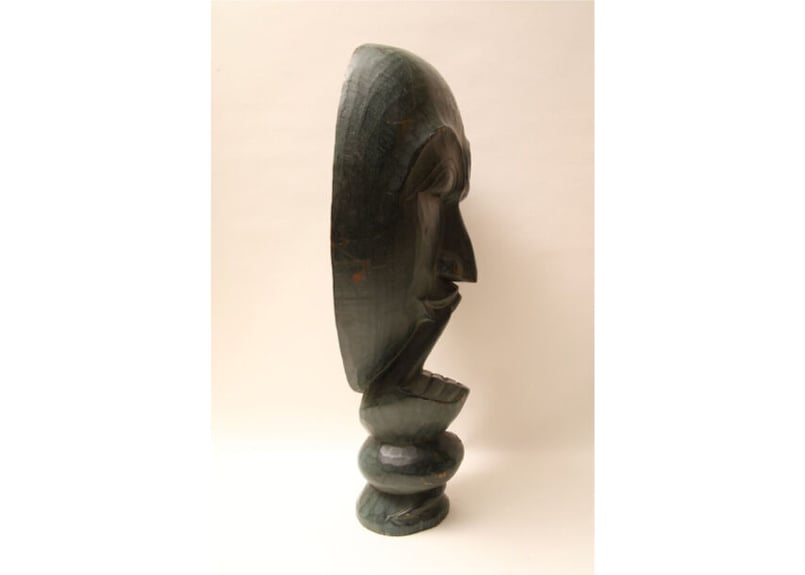 不思議な 木彫 人物像 2 古道具 アンティーク オブジェ 不思議な 木彫 人物像 2 古道具 アンティーク オブジェ