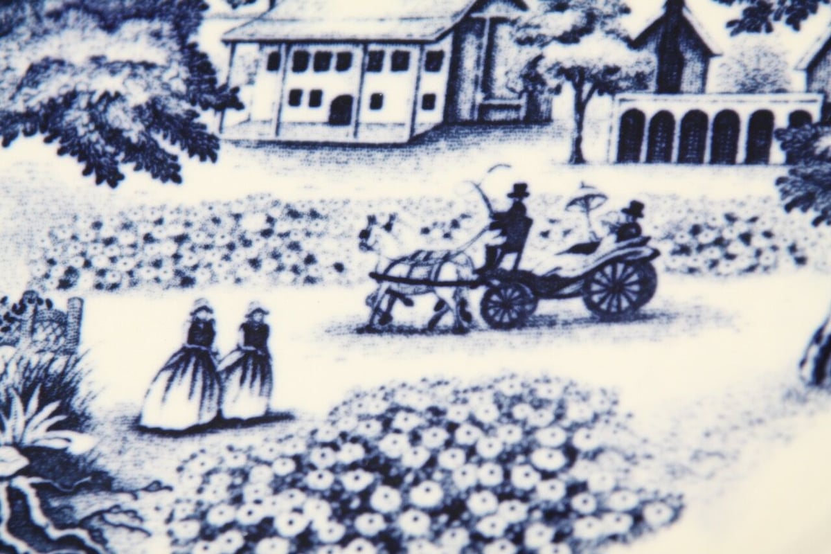 希少】戦後・占領期 手描きシェル皿｜金彩×和柄｜ヴィンテージ 昭和