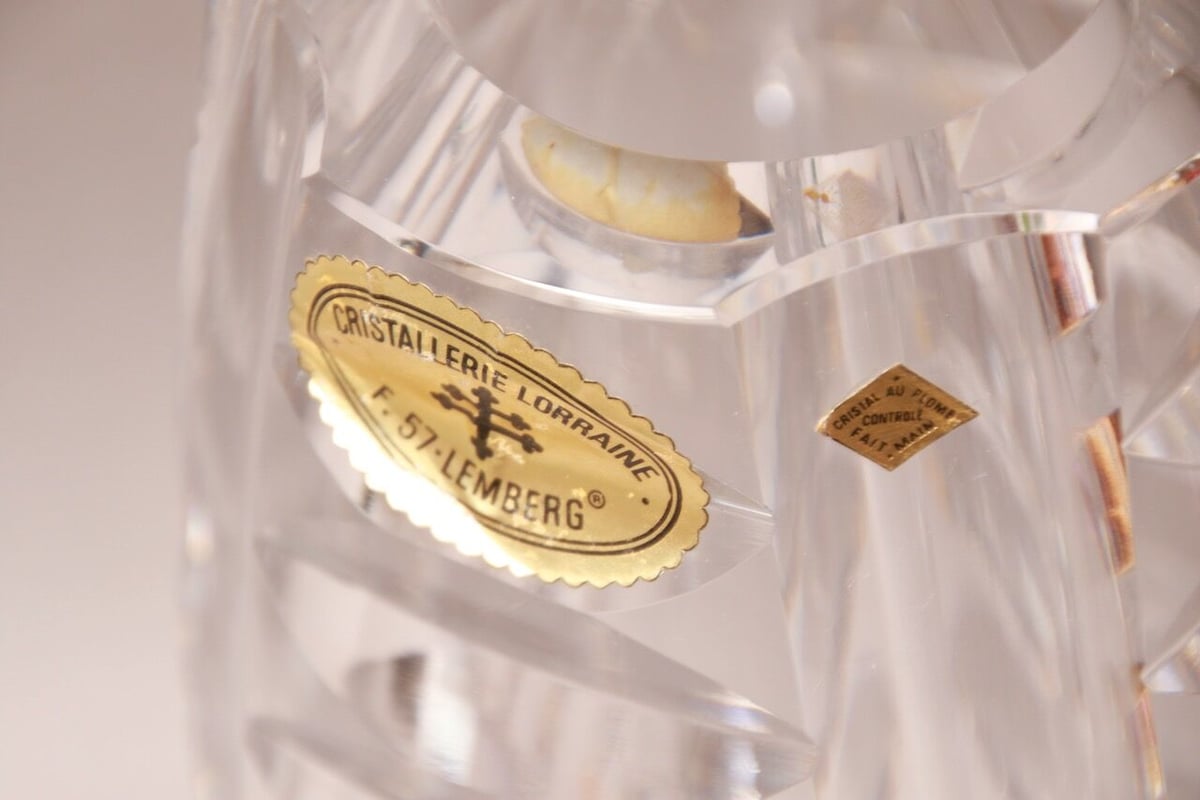 【美品】CRISTALLERIE LORRAINE グラス デカンタ フランス製 美品】CRISTALLERIE LORRAINE グラス デカンタ フランス製