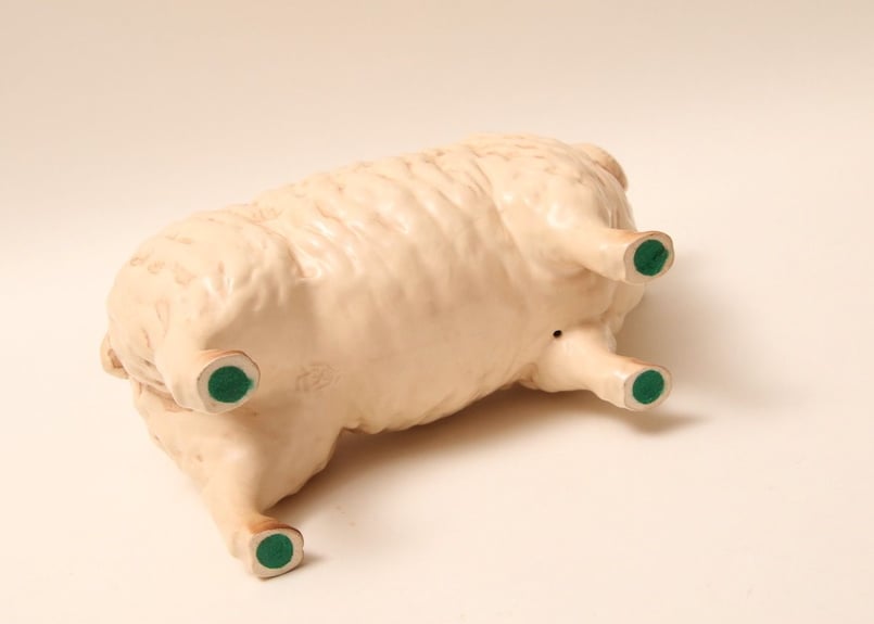 干支　羊　小物入れ 昭和レトロ/常七/羊/干支/縁起物/sheep/オブジェ/置物/開運