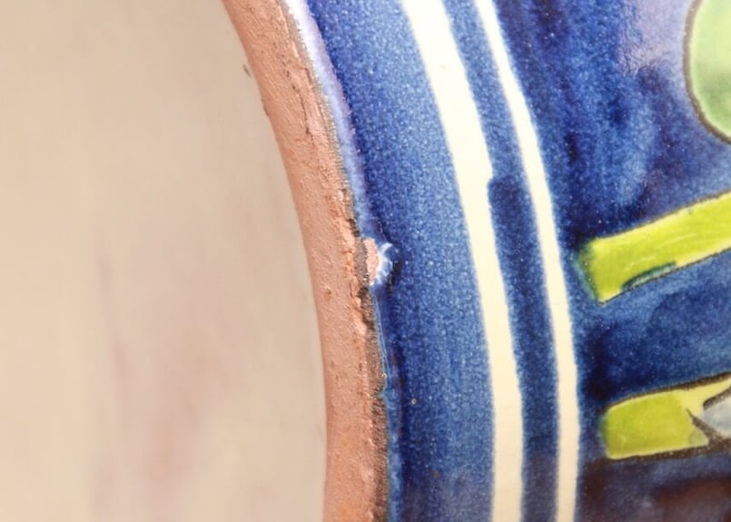 ポルトガル/花瓶/壺/蓋付き/糖菓壺/ヴィンテージ/レア/カケあり