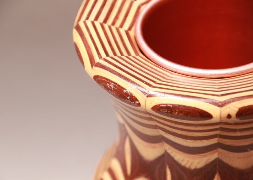 花瓶/木工/北欧/flowervase/60S/ヴィンテージ/寄木/壺/花差し 花瓶/木工/北欧/flowervase/60S/ヴィンテージ/寄木/壺/花差し
