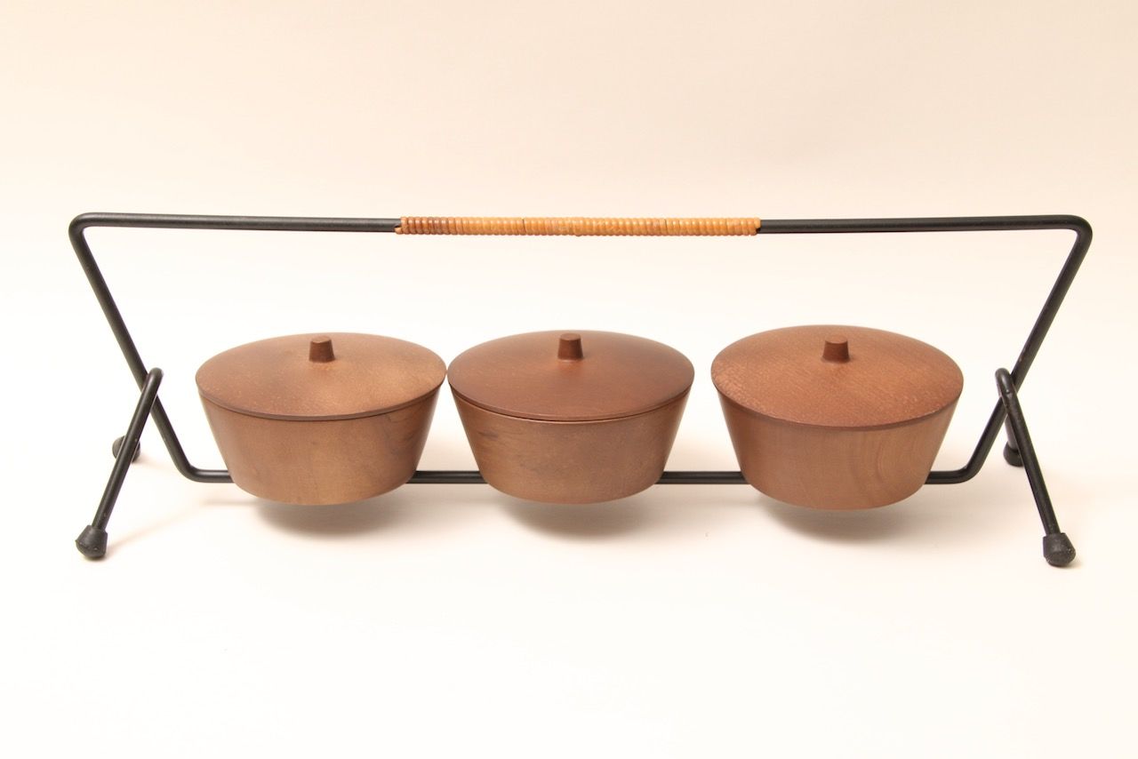 昭和レトロ/茶道具/茶葉入れ/木工/小物入れ/鉄製/レトロ/ヴィンテージ