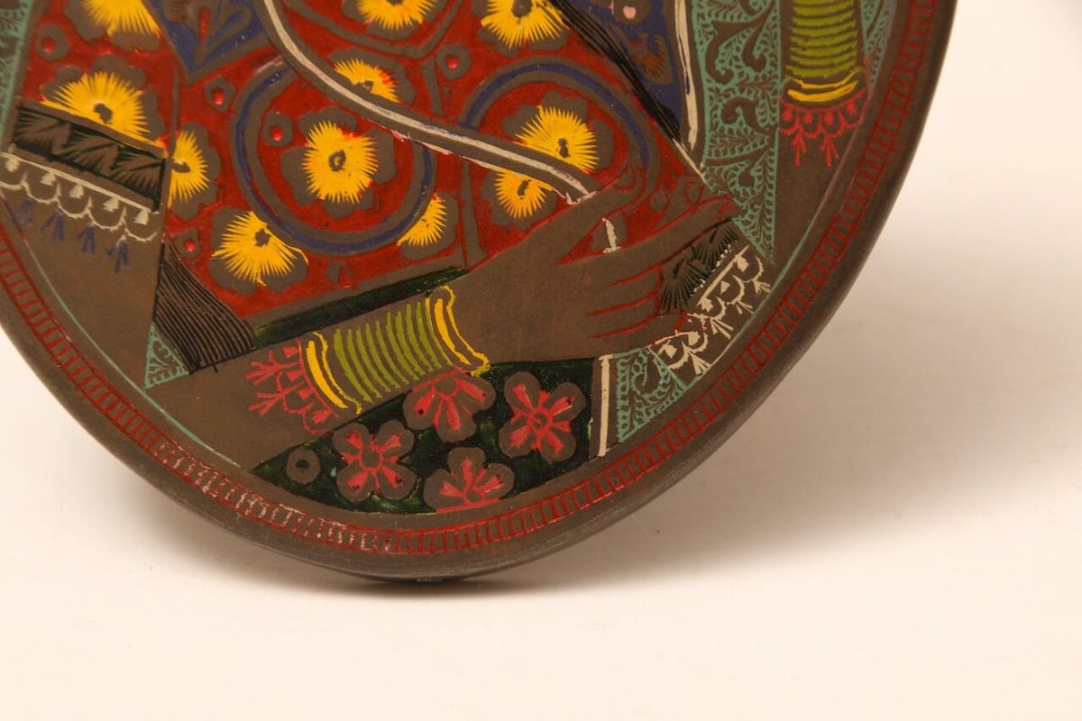 真鍮 パレット アンティーク 昭和 レトロ 31cm