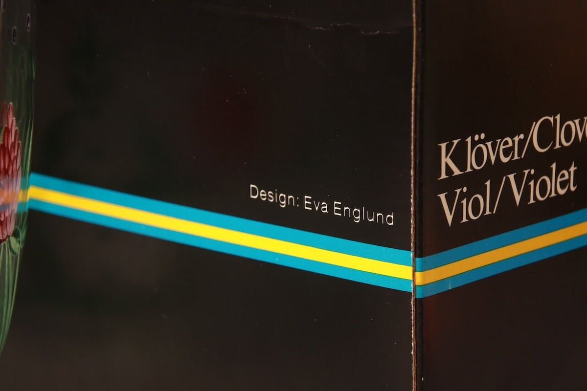 Orrefors Styvmorsviol Eva Englundスウェーデン Orrefors Styvmorsviol Eva Englundスウェーデン