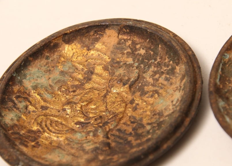 仏像/懐中仏/合わせ仏/お守り仏像/金属製/錆/古物/骨董/懐中仏像/金