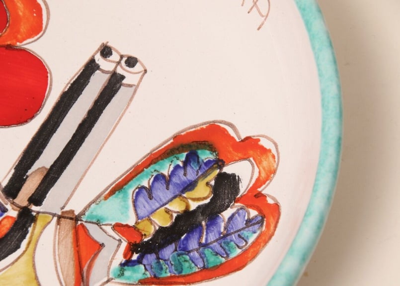 Giovanni DeSimone/DESIMONE/handpainted/dish/お皿/