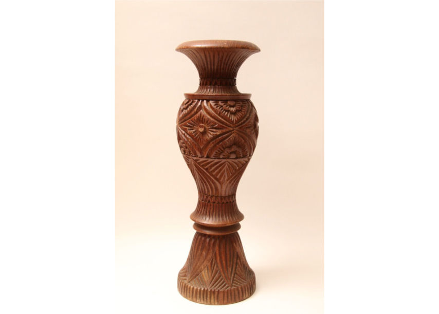 木彫/ウッドフラワーベース/花/彫刻/フラワーポット/インド/花器 木彫/ウッドフラワーベース/花/彫刻/フラワーポット/インド/花器