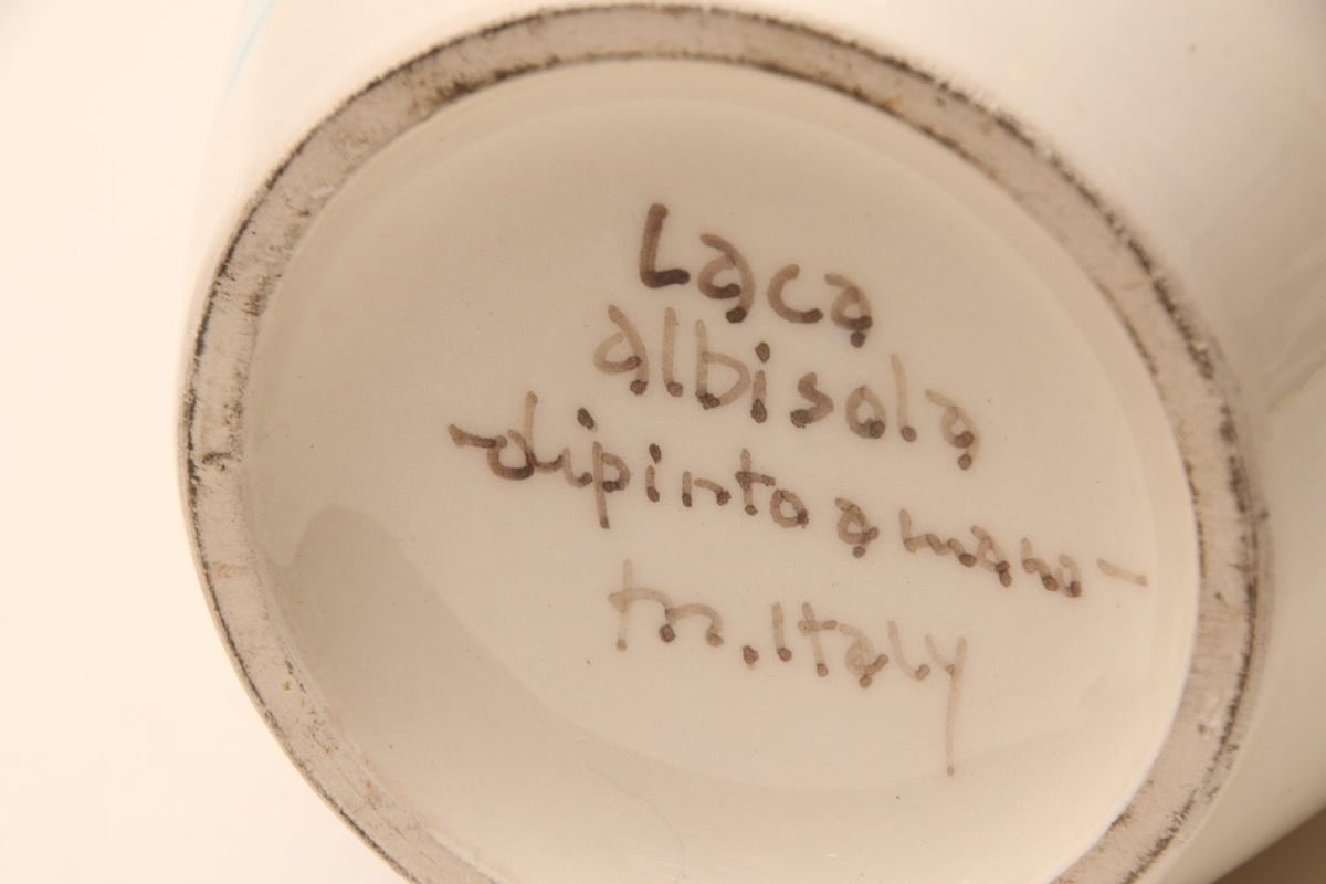 Laca Albisola/signed G. Carell - Italy/1950's /