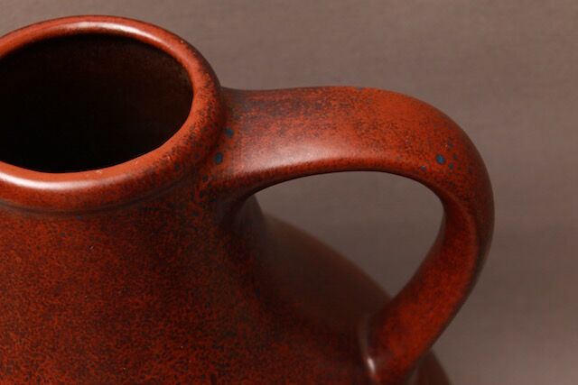 昭和レトロ/W-GERMANY/ドイツ製/花瓶/ツボ/FAT LAVA/Fritz Van D