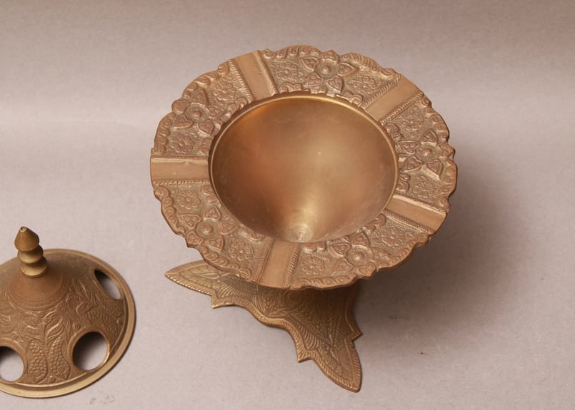 インド/INDIA/アンティーク/真鍮/香炉/ジュエリーボックス /ブラス