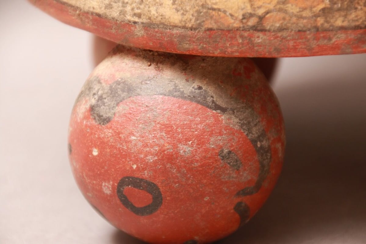 メキシコ/マヤ文明/花瓶/壺/ヴィンテージ/ハンドペイント/手書き