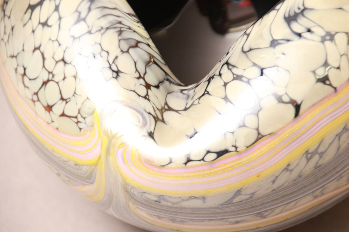 花瓶/壺/デザイン/ガラス/マーブル/ヨーロッパ/70S/アシュトレイ