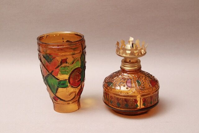 昭和レトロ/オイルランプ/ヴィンテージ/ホンコン/made in HONG