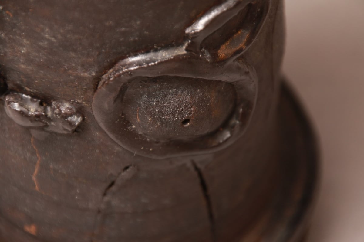 壺/アート/花瓶/フラワーベース /骨董/作者不明/現代アート/目