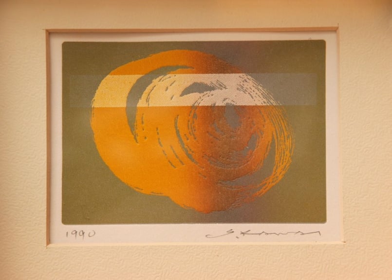 1960〜70年代 特大抽象画 112×162㎝　絵画 アート 芸術 古道具 agmotokawa_simakuniichi-spcd140