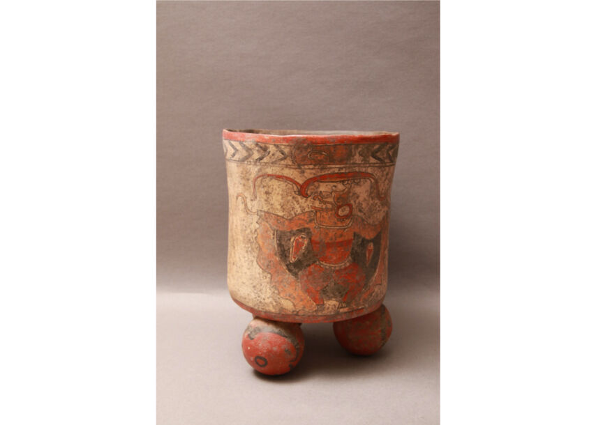 メキシコ工芸品　陶器　花瓶　ヴィンテージ　民藝 メキシコ/マヤ文明/花瓶/壺/ヴィンテージ/ハンドペイント/手書き