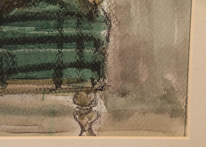 真作】堺井秀雄/絵画/油絵/婦人生像/1983/画家/兵庫県出身