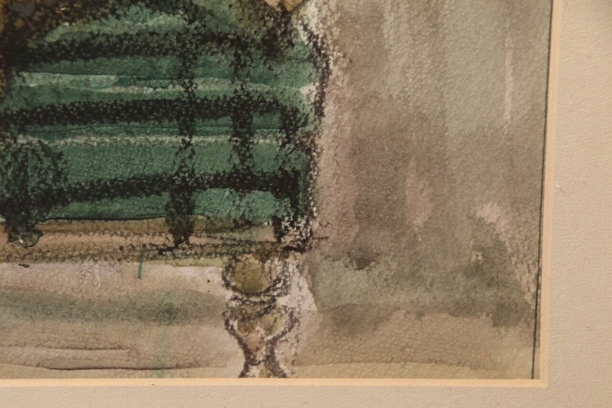 真作】堺井秀雄/絵画/油絵/婦人生像/1983/画家/兵庫県出身