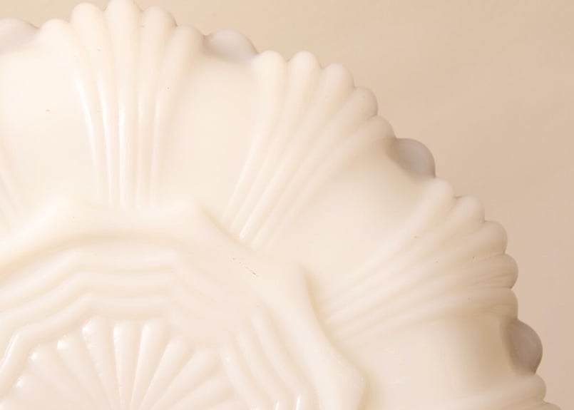 Fire king/レトロ/USA/50S/dish/エッグプレート/ミルクガラス/お皿/ヴィ