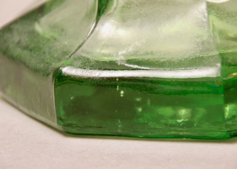 スペイン/花瓶/ガラス/壺/気泡/ヴィンテージ/70S/made in SPAIN/SPAIN