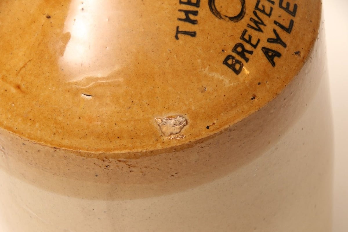 イギリス/AYLESBURY/陶器ボトル/ボトル/C428/A/お酒ボトル