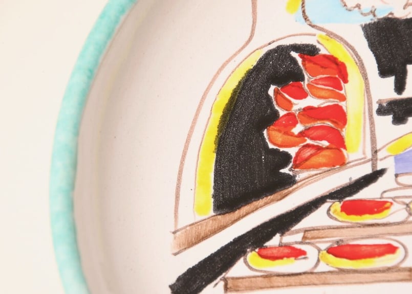 Giovanni DeSimone/DESIMONE/handpainted/dish/お皿/