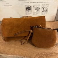 kudu革長財布　Long Wallet (autumn spice/suede/kudu)Lot#318/Lot#352set
