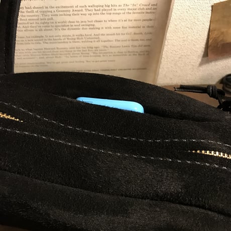 Shoulderbag (Black/suede/kudu)Lot#143