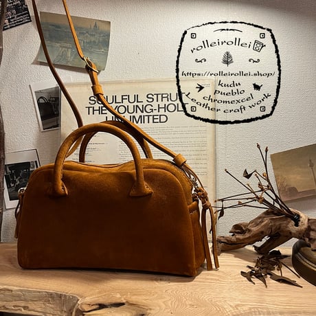 Handbag or Shoulderbag 2Way (autumn spice/suede/kudu)Lot#212 結衣様オーダー出品
