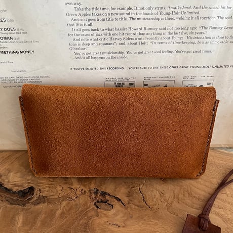 kudu革長財布　Long Wallet (autumn spice/suede/kudu)Lot#318/Lot#352set