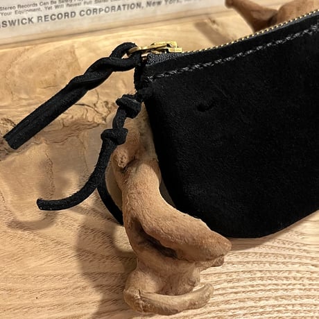mini pouch (kudu/suede/black)#140理英子様オーダー出品