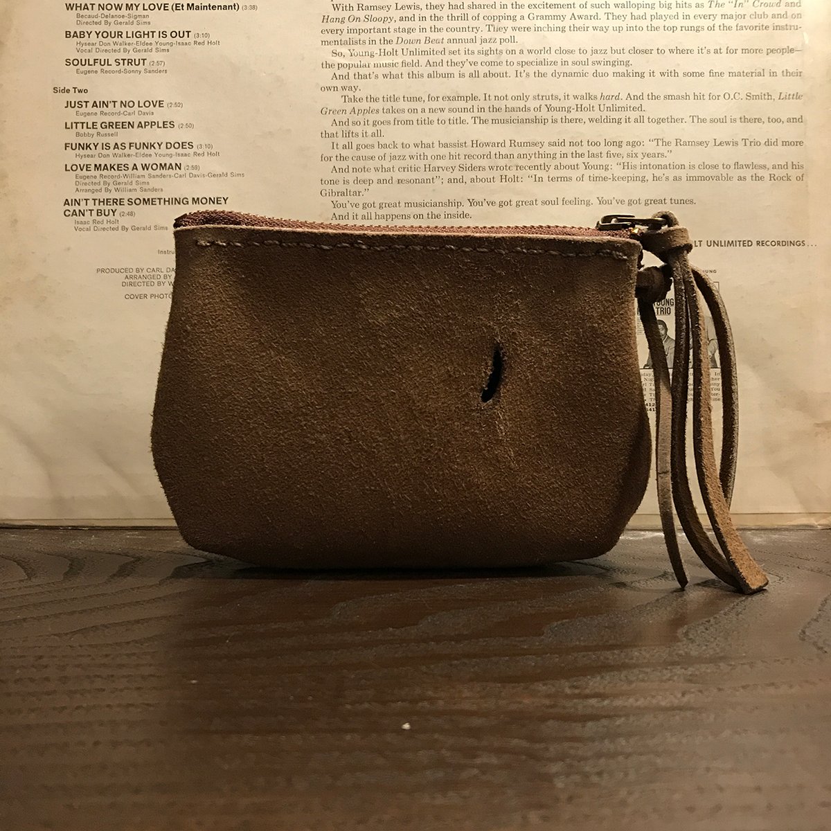 middle pouch (kudu/suede/stone)#158/Oder