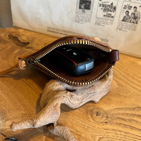 スマートキーケース(autumn spice/suede/kudu)Lot#307 小野様オーダー出品