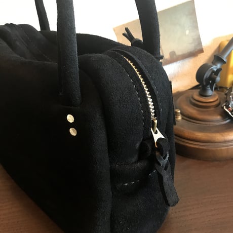 Shoulderbag (Black/suede/kudu)Lot#139 アベ様オーダー出品