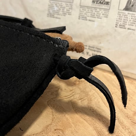 middle pouch (kudu/suede/black)#223理英子様オーダー出品