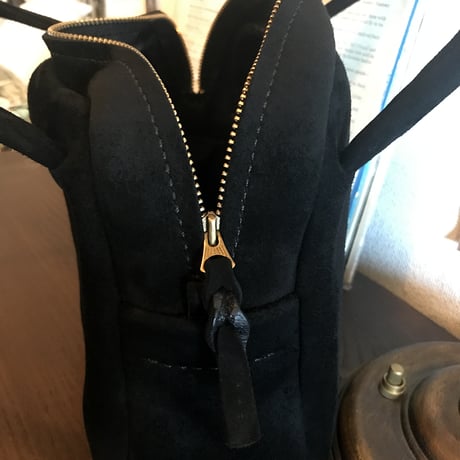 Shoulderbag (Black/suede/kudu)Lot#139 アベ様オーダー出品