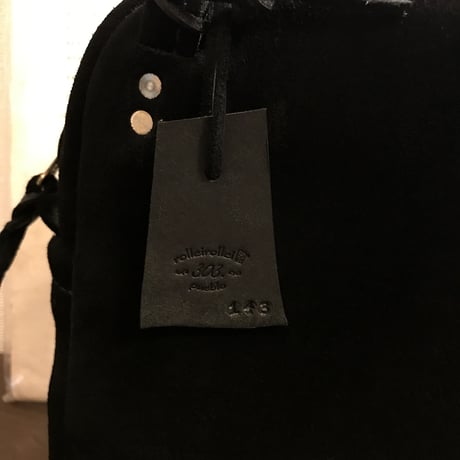 Shoulderbag (Black/suede/kudu)Lot#143