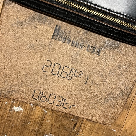 クロムエクセル長財布 Horweenスタンプ付き！(Chromexcel/black/Horween)Lot#373