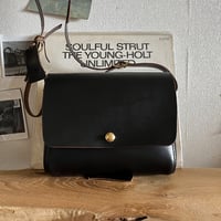 クロムエクセルレザー クラッチショルダーバッグ Clutch Shoulderbag(Black/Chromexcel)Lot#321