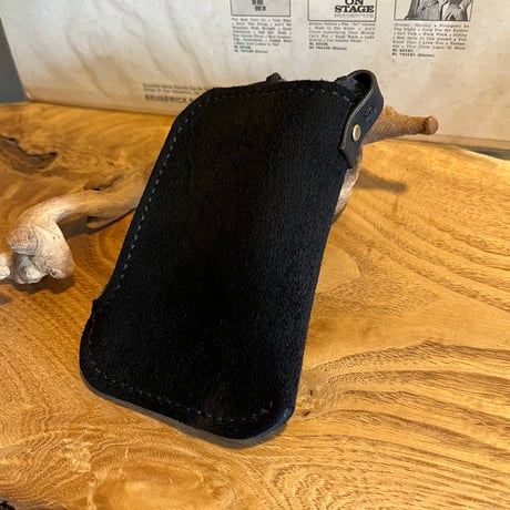 スマートキーケース(black/suede/kudu)Lot#311