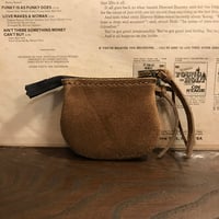 small pouch (kudu/suede/stone)#157