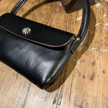 クロムエクセル ミニマルポコッシュ (Chromexcel/black/Horween)Lot#367 理英子様オーダー出品