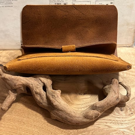 kudu革長財布　Long Wallet (autumn spice/suede/kudu)Lot#264