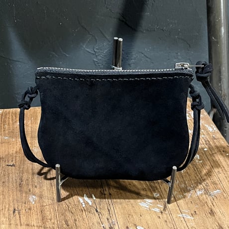 家島様プレゼント♪ middle pouch (kudu/suede/black)#164