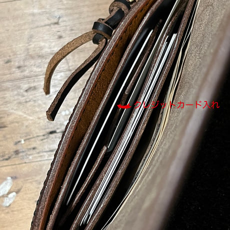 クロムエクセル長財布 Long Wallet(Chromexcel/black/Horween)Lot#370
