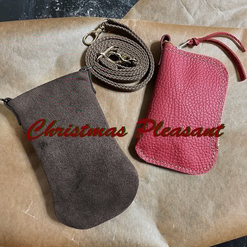 ラスト1点 kudu革スエードバッグ チョコレート色レザーバッグ Handbag