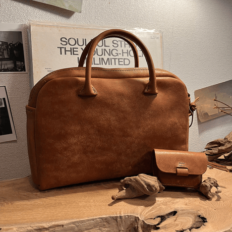 プエブロレザーバッグ　プエブロレザーハンドバッグ Handbag(Cognac/Pueblo)Lot#253